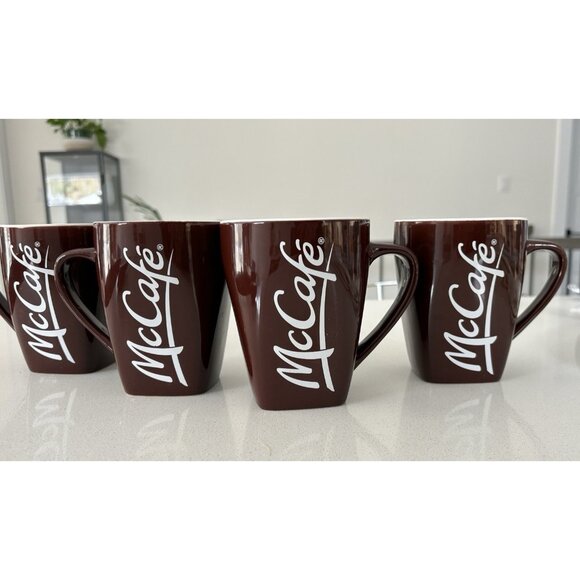 McDonald's Other - Lot of 4 McDonald’s Limited Edition 001 Brown McCafe 2014 Coffee Mugs Cups